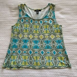 PL Style & Co Sequined Multi-Colored Tank